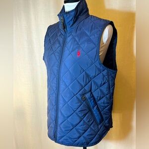Polo by Ralph Lauren Navy Blue Quilted Puffer Vest (mens/women’s?)size Large
